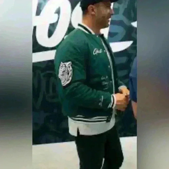 ghost Other - GHOST lifestyle pre work out vintage forest green Bomber Jacket size medium M